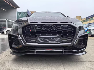 Kit de carrosserie en fibre de carbone pour RSQ8 Upgrade <span class=keywords><strong>ABT</strong></span> Style Auto Parts, y compris le diffuseur arrière de sourcil de roue à lèvre avant, nouveau plastique - Product Image 6