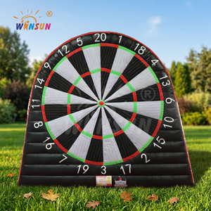 WINSUN Large <b>Inflatable</b> Obstacle Course With Soccer Dart Board CE Premium PVC Outdoor Interactive Sports <b>Game</b> for Kids Adults - Product Image 1