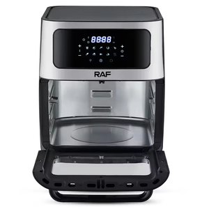 หม้อทอดไร้น้ำมันอัจฉริยะ 1800W 10 ลิตร หน้าจอสัมผัส LED พร้อมหน้าต่างมองเห็นอาหาร ปรับอุณหภูมิได้ ระบบหมุนเวียนลมร้อนสำหรับการทำอาหารแบบไร้น้ำมัน - Product Image 4