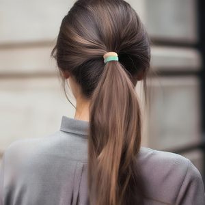 60 pièces/boîte – Élastiques à cheveux mignons pour bébé, dégradé de couleurs, élastiques de qualité pour filles - Product Image 5