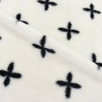 Nouveau design 2026 : Tissu en peluche doux et confortable, motif trèfle à quatre feuilles, aspect lapin moelleux