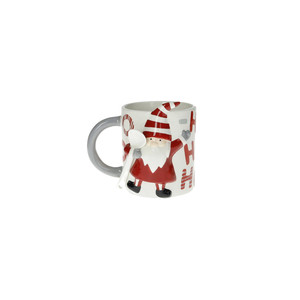 Taza de Papá Noel con Cuchara de Dolomita, Taza de Cerámica, Regalo de Navidad - Product Image 1