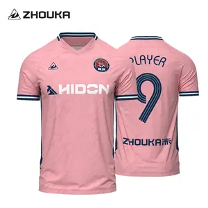 Hot Sale High Quality Sublimation Embroidered Football Wear Jersey Training Sport Quick Dry Soccer Tracksuit Uniform Shirt
