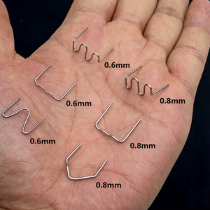 500 pièces de fils de soudure en acier inoxydable de 0,8 mm pour la réparation des pare-chocs de voitures, des pièces en plastique des automobiles, haute dureté, OEM personnalisé - Product Image 2
