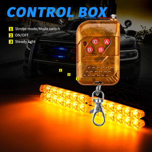 LKT Interruttore Telecomandato da Uno a Quattro Canali per Controllo Luci di Emergenza Rosse e <span class=keywords><strong>Blu</strong></span>, Luce Lampeggiante Wireless per Auto - Product Image 5