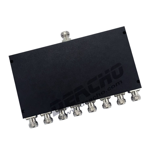 8 Way rf power splitter 698-2700MHz power divider N female micro strip type wilkinson power splitter