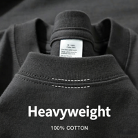 Camiseta Personalizada para Hombre de 280G, 100% Algodón, Talla Grande, Camiseta Informal de Algodón para Hombre con Logotipo Personalizado, Unisex