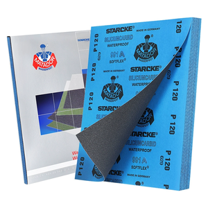 Feuilles de papier abrasif humide et sec en carbure de silicium imperméable pour le polissage automobile, support en papier latex 991A - Product Image 3