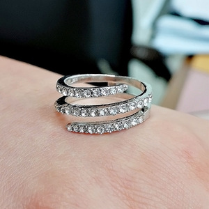 Anello a tre fasce Shooting Star per donna - Product Image 5