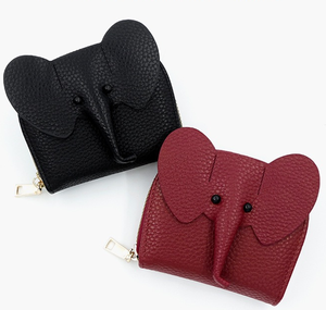 DST Inspiration Rot NEU Leder-Elefanten-Kartenetui Leder-Elefanten-Umhängetasche Münzgeldbörse Damen-Geldbeutel - Product Image 2
