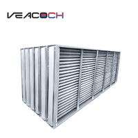Intercambiador de Calor Industrial de Tubos Aletados, Serpentín de Enfriamiento por Aire Compatible con Agua, Glicol, Aceite y Refrigerante