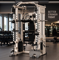 Machine Smith multifonctionnelle commerciale avec rack de musculation et croisement de câbles – Équipement de fitness pour la musculation en salle de sport