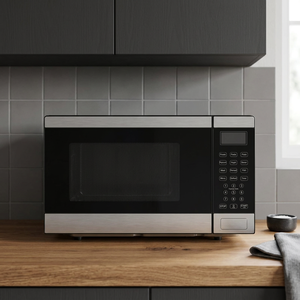 Four à micro-ondes de comptoir 20L 1200W en acier inoxydable avec commande tactile numérique, modèle électrique domestique - Product Image 2