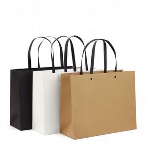 ถุงกระดาษช้อปปิ้งสั่งทำขายส่ง ถุงของขวัญกระดาษคราฟท์พร้อมโลโก้ - Product Image 3