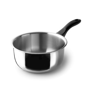 Pentola per salse in acciaio inossidabile con manico nero, capacità 1,5 litri, per cucinare salse e condimenti - Product Image 1