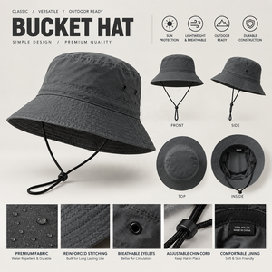 Chapeau de pêcheur tactique de luxe, style safari, à large bord, respirant, en nylon, pour le camping, l'aventure et les activités de plein air - Product Image 2