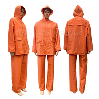 Combinaison de pluie 2 pièces en PVC et polyester, imperméable, coupe-vent et respirante, pour la randonnée, le travail industriel et l'agriculture - Vente en gros usine