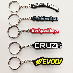 พวงกุญแจอนิเมะ PVC แบบกำหนดเองยอดนิยม พิมพ์ลาย UV ของขวัญขายส่ง วัสดุยาง - Product Image 3