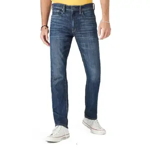 2023 Fashion Comfortable Men Denim Jeans Pants OEM Service New Arrival Straight Light Blue Regular Men Jeans