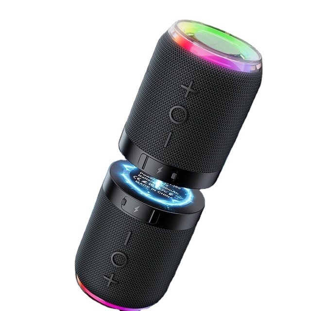 Hot Magnetic 2-in-1 Smart Speaker, Detachable Portable RGB Fabric Wireless Audio, Outdoor Mini Sound Box