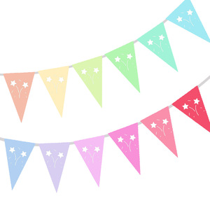 ธงประดับรูปสามเหลี่ยมแบบตัดกระดาษ DAMAI ของตกแต่งงานปาร์ตี้ งานคาร์นิวัล วันหยุด และงานเฉลิมฉลอง มีสินค้าพร้อมส่งจากโรงงานโดยตรง - Product Image 3