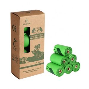 Biodegradable and <b>Compostable</b> Dog Poop Pet Waste <b>Bags</b> With Green Materials Dog Poop <b>Bags</b> Biodegradable - Product Image 1