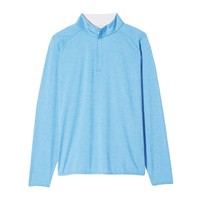 Pull de golf pour homme à col montant zippé 1/4, manches longues, haute performance, séchage rapide, respirant, extensible