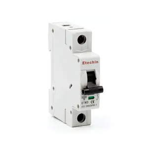 Professionelle MCB 1P 16 A 32 A 63 A 6 KA elektrische Miniatur-Schaltungsschalter aus China Hersteller