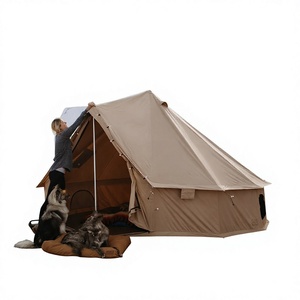 Tente cloche en toile personnalisée, abri pliable pop-up, imperméable, pour camping extérieur et salons professionnels - Product Image 1