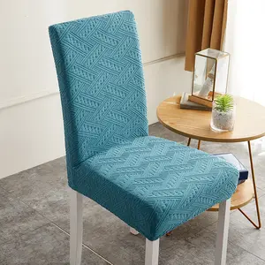 Funda de LICRA de Color sólido para silla, cubierta de silla elegante y bonita, antideslizante para Hotel y oficina, nuevo patrón