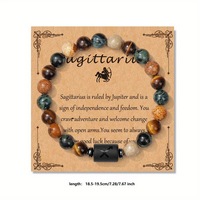 Bracelets en pierre naturelle œil de tigre du zodiaque, bijoux de mode, bracelets élastiques extensibles pour femmes, vente chaude