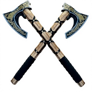 SCL Customizable High Quality Carbon Steel Viking <b>Axe</b> Head Industrial Grade Outdoor Hatchet Rose <b>Wood</b> Handle 18-Inch Overall - Product Image 1