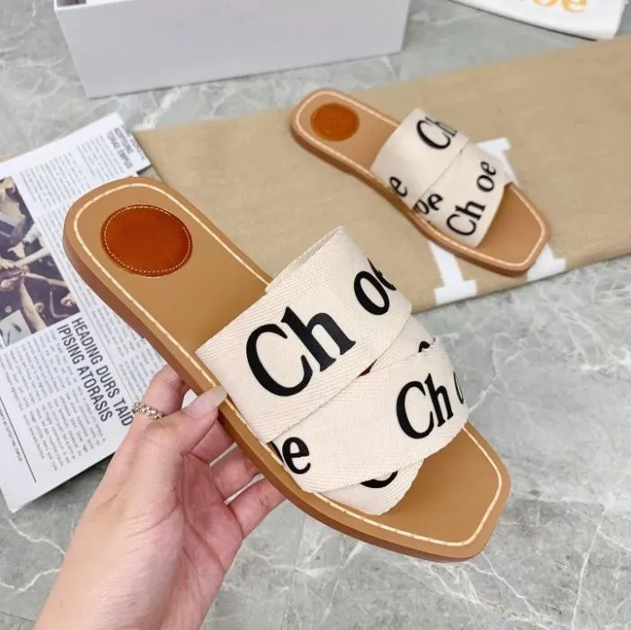 2024 new women's sandals mule flat hair slippers wedge canvas women's spring and summer indoor and outdoor sandals