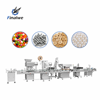 Ligne de production de comptage de bonbons multi-granulés Finalwe en acier inoxydable de qualité alimentaire avec alimentation automatique, tri, remplissage, bouchage et codage