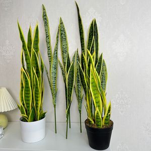 Plantas Artificiales de Plástico, <span class=keywords><strong>Planta</strong></span> <span class=keywords><strong>Serpiente</strong></span> Artificial en Maceta, para Interiores y Exteriores, Decoración para Hogar, Oficina y Jardín, Sin Mantenimiento - Product Image 2