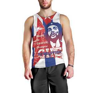 Custom <span class=keywords><strong>Cuba</strong></span> Independence Day 1868 Hombres Tank Top <span class=keywords><strong>Tocororo</strong></span> Con Blanco Mariposa Venta al por mayor <span class=keywords><strong>Cuba</strong></span> Tank Top - Product Image 2
