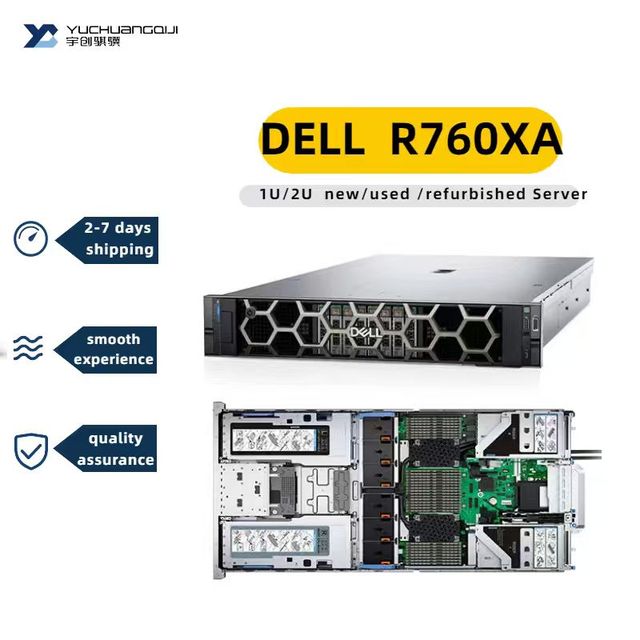 Power Supply 750w 2u Rack Server Dell Poweredge R760 Rack Server in Stock