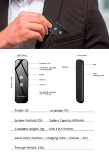 Traductor de voz en tiempo real G6 más vendido, electrónica de consumo para francés, español, árabe, compatible - Product Image 6