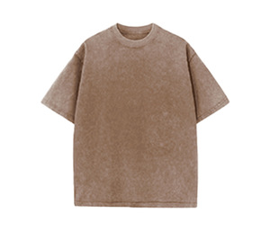 MT2692 Fabricant de vêtements de Guangzhou, T-shirts surdimensionnés pour hommes, 100% coton, 300 g/m², lavage à l'acide, personnalisables - Product Image 4