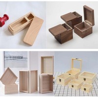 Boîte en bois personnalisable avec logo, emballage extérieur, boîte cadeau, bois massif, rangement, emballage pour bijoux