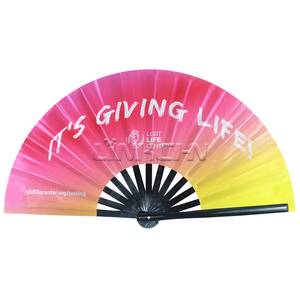 <span class=keywords><strong>2025</strong></span> New arrivals tay Fan tre Thủ công mỹ nghệ Clack gấp lớn người hâm mộ bán buôn biểu tượng tùy chỉnh clap popping foldable13inch Rave Fan - Product Image 2