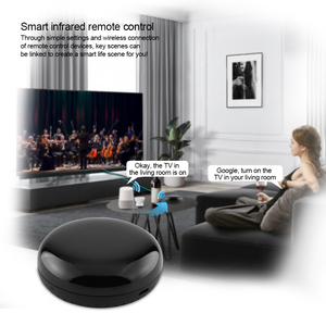 Tuya WiFi <b>Universal</b> Infrared <b>Remote</b> <b>Control</b> Smart Home Temperature Humidity Sensor for TV Air Conditioning ABS Voice <b>Control</b> - Product Image 5