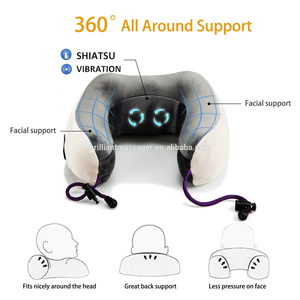 Trung Quốc u-hình dạng nhào Shiatsu du lịch cổ massager gối dễ dàng để thực hiện giúp làm giảm chứng đau nửa đầu và cổ áp lực - Product Image 3