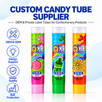 Tube Kemasan Plastik Aluminium dengan Logo Custom, Cetak UV, Wadah Tekan, Tutup Sekrup 12.7-35mm untuk Permen Cair