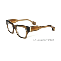 Monture de lunettes optiques unisexe en acétate épais de haute qualité, modèle classique Platon Think Brand, adaptée à toutes les formes de visage