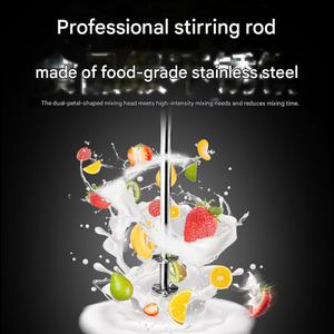 Máquina Comercial <span class=keywords><strong>para</strong></span> Granizados y Batidos, Eléctrica, de Acero Inoxidable, Funcionamiento Silencioso, <span class=keywords><strong>para</strong></span> Té con Leche, con Agitación Automática - Product Image 2