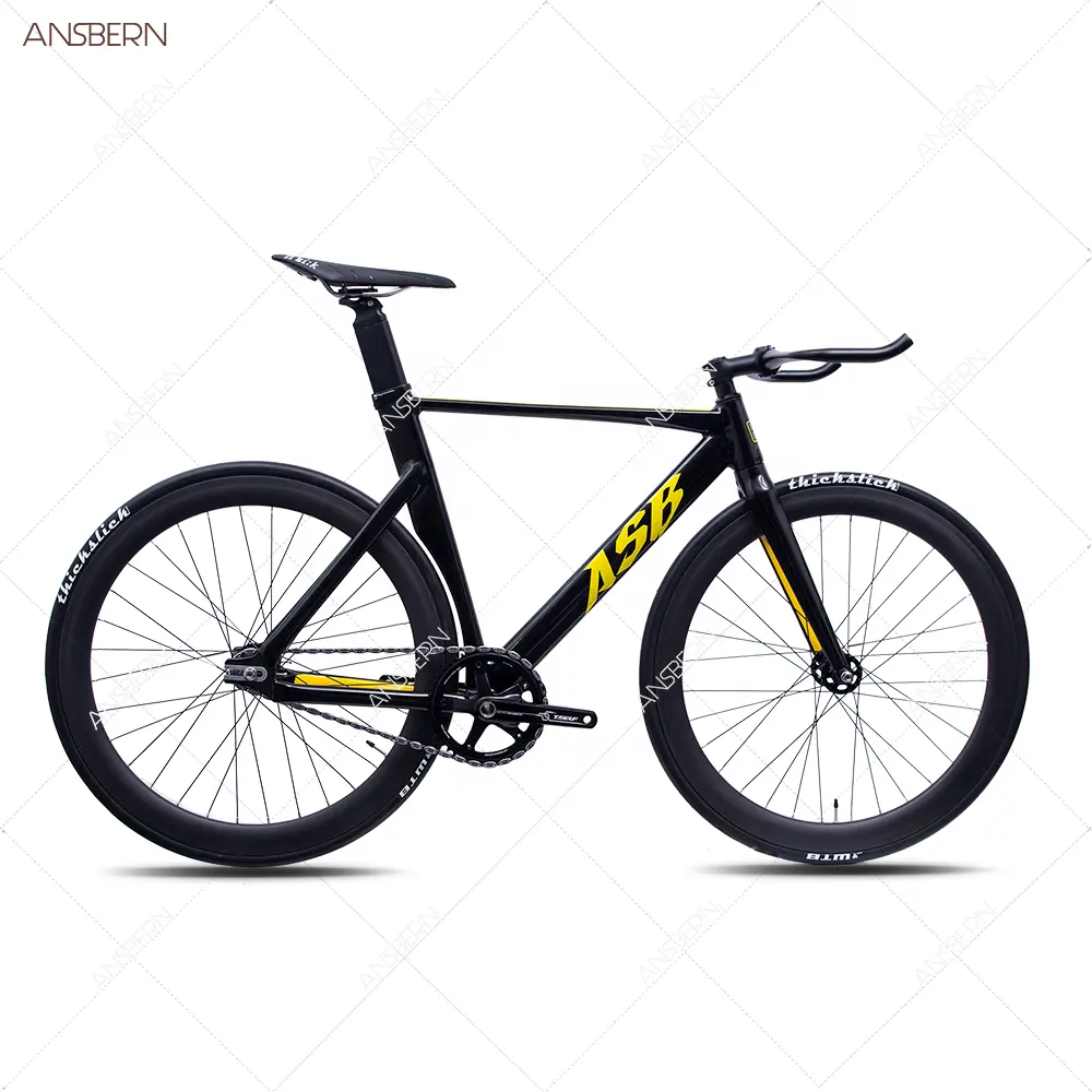 700C الألومنيوم ايرو دراجة بسرعة ثابتة Fixie