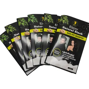 Factory Wholesale Permanent Fast And Healthy Non-stick Scalp Clear Water Sachets Black Hair Dye Cream