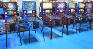 Классический Американский реальный стимул, 4k 43-дюймовый виртуальный пинбол 4 экрана со светодиодной аркадной машиной 1500 игр с вибрацией - Product Image 5