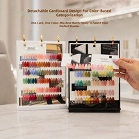 Livre d'échantillons de vernis à ongles à anneaux 78 96 102 couleurs, pages détachables, organisateur de présentation de couleurs d'ongles en acrylique, pour faux ongles, salon et personnalisation